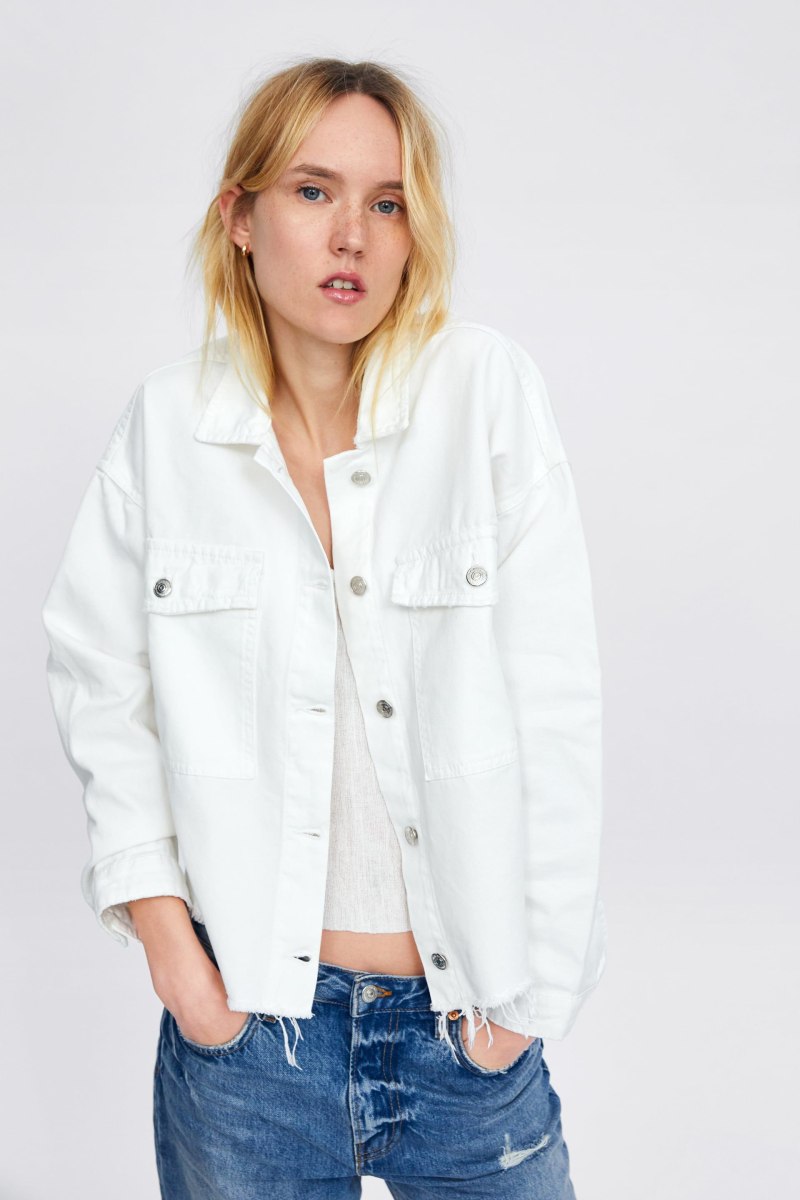 Женская джинсовка Zara белая