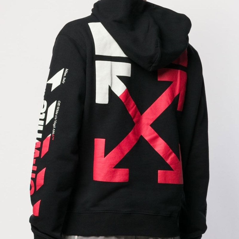 Худи off White красная
