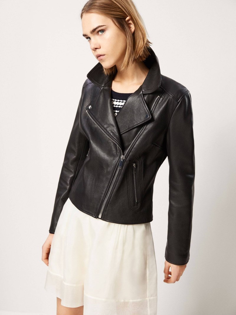 Кожаная косуха massimo Dutti