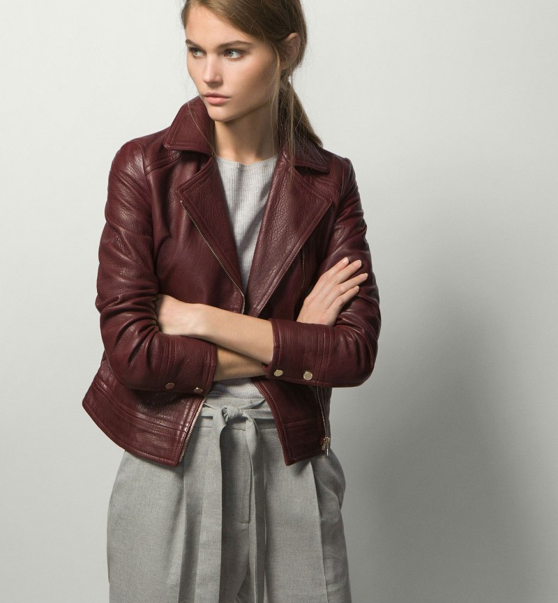 Massimo Dutti кожаная куртка