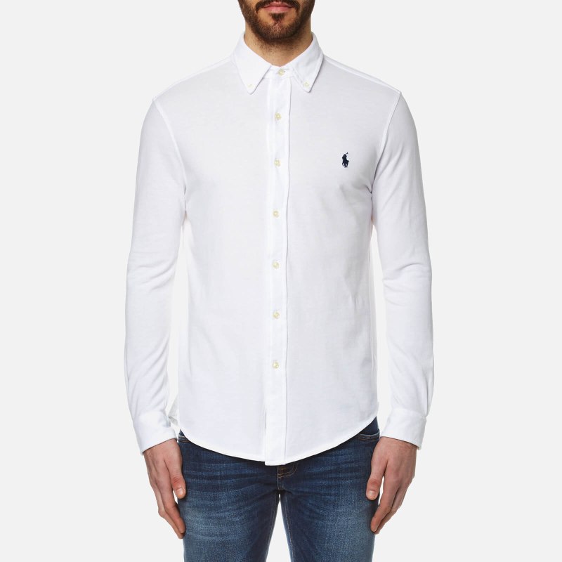 Белая рубашка Ralph Lauren мужская