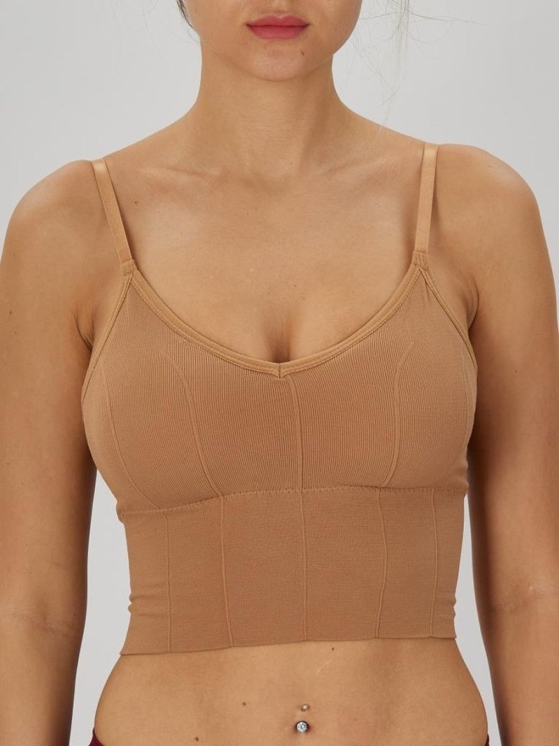 Top Bustier em Mesh h&m