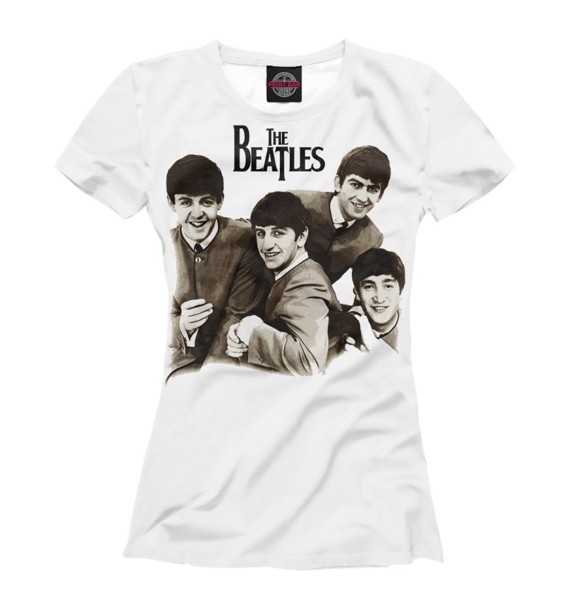 Минималистическая футболка the Beatles