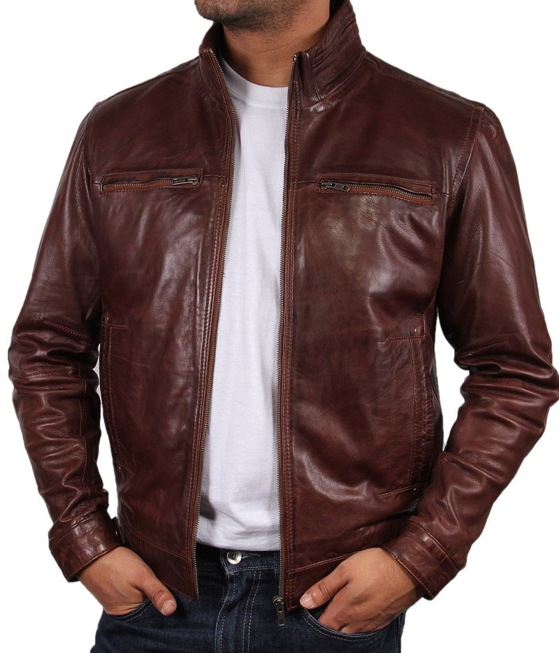 "Piquadro men's Lambskin Leather Jacket 2010"