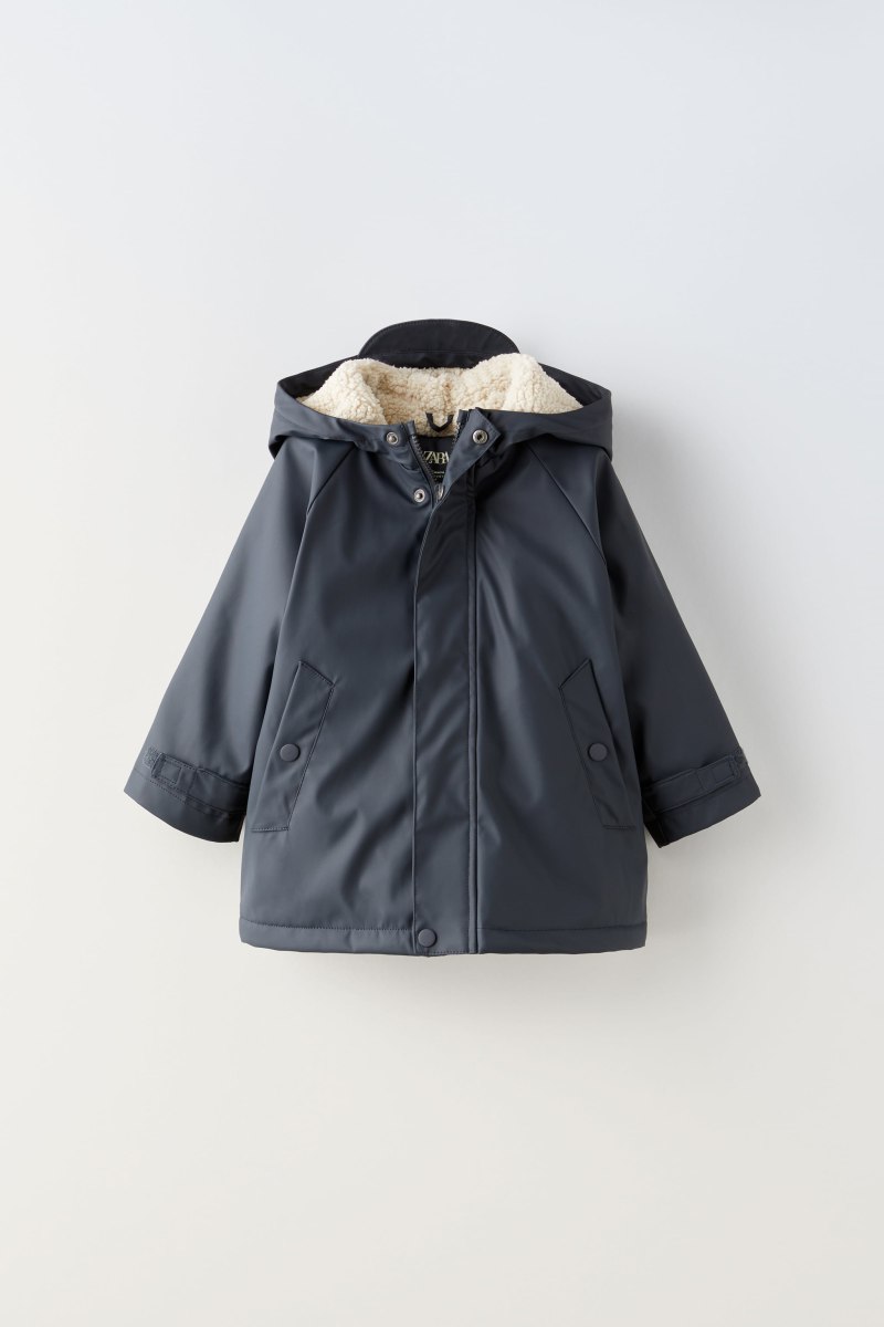 Синий дождевик Zara