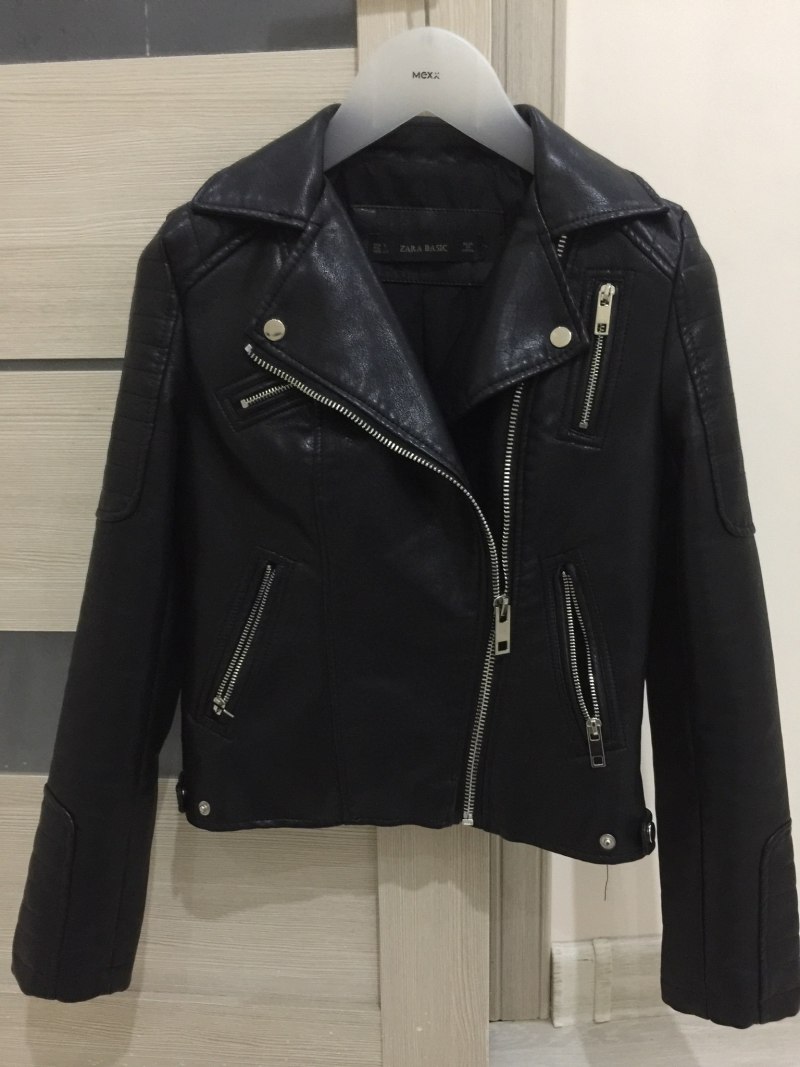 Косуха Zara черная мужская