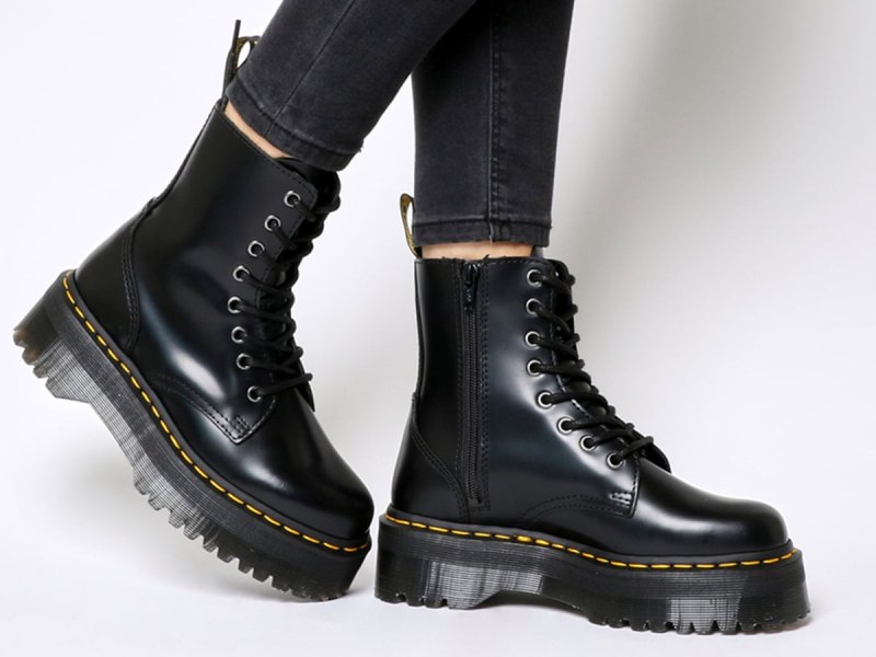 Ботинки Dr. Martens (мартинсы) Jadon Black platform