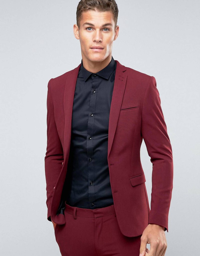 Мужской красный пиджак от ASOS