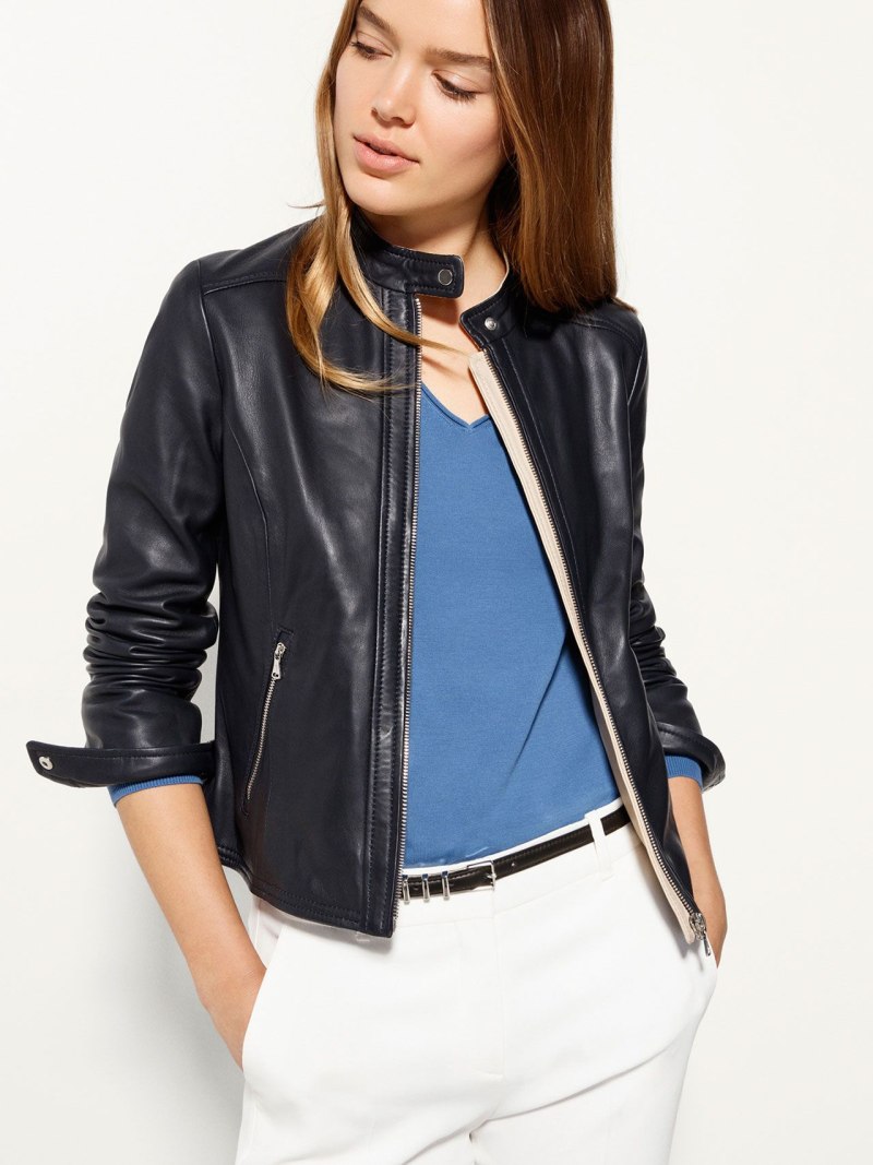 Кожаная косуха massimo Dutti