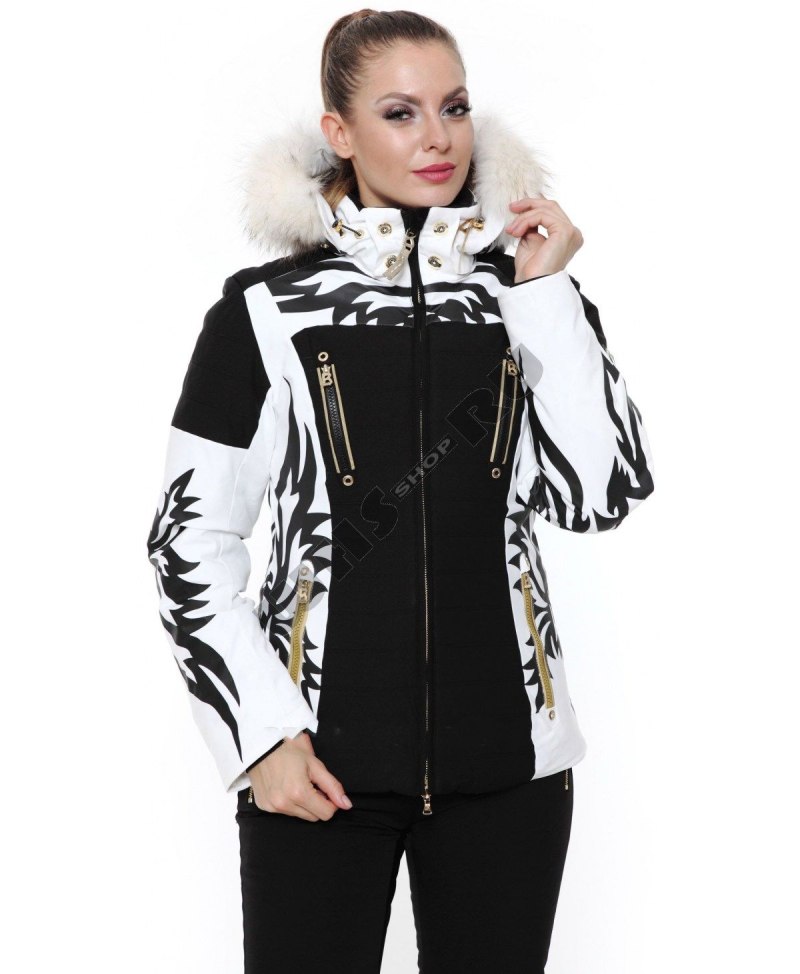 Bogner куртка женская черный белый