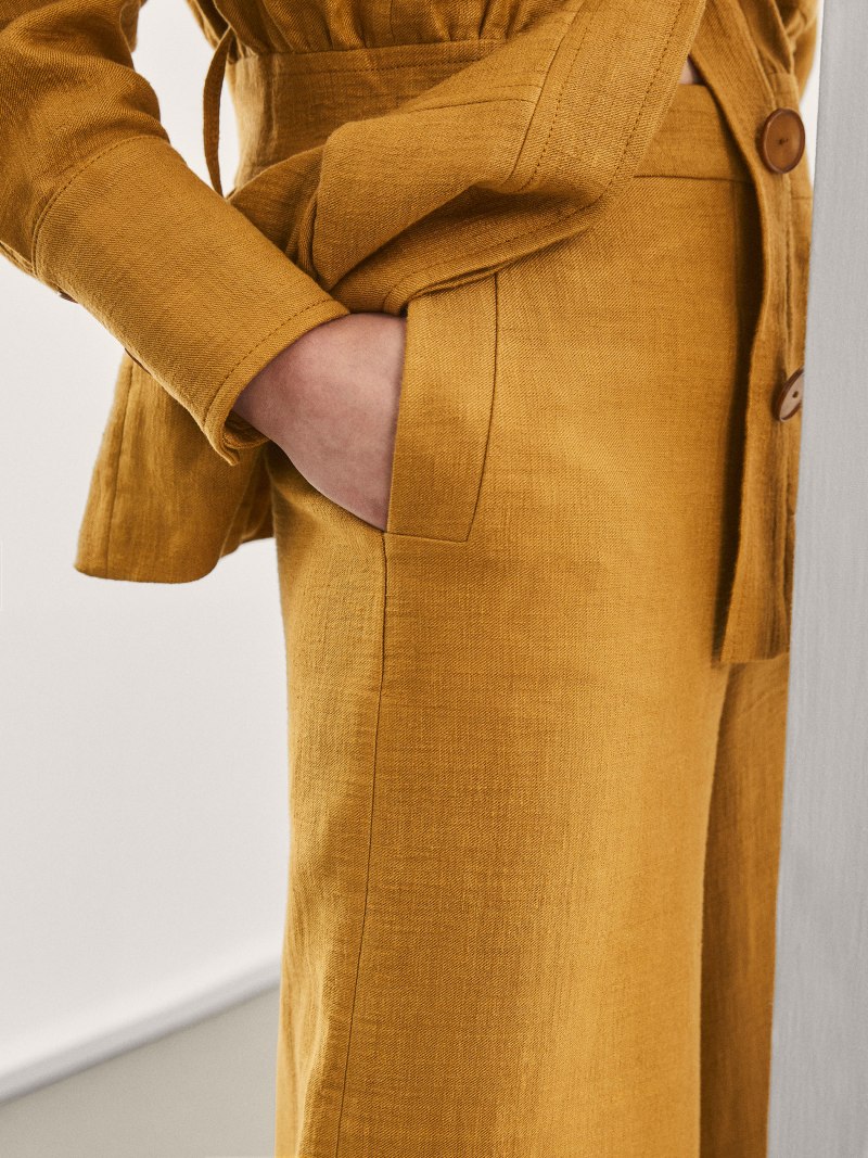 Льняные брюки massimo Dutti