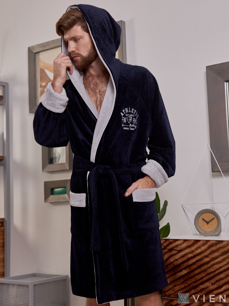 Халат vien Athletic белый мужской