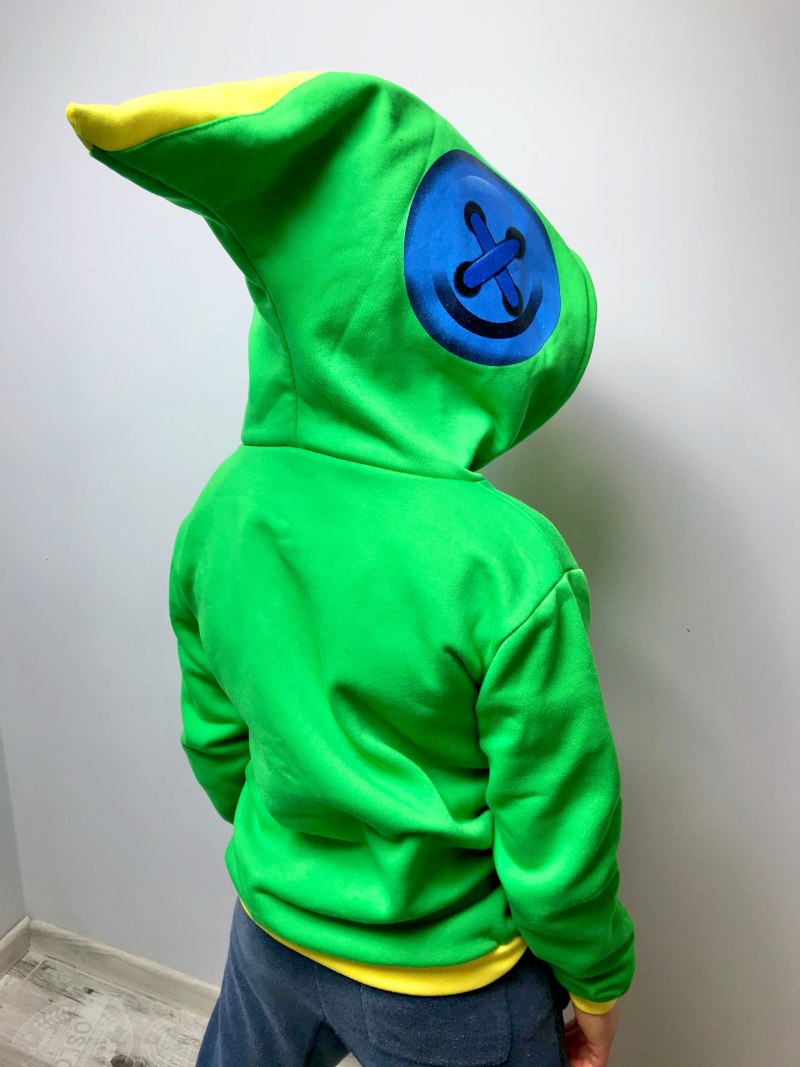 Толстовка Brawl Stars Leon зеленый