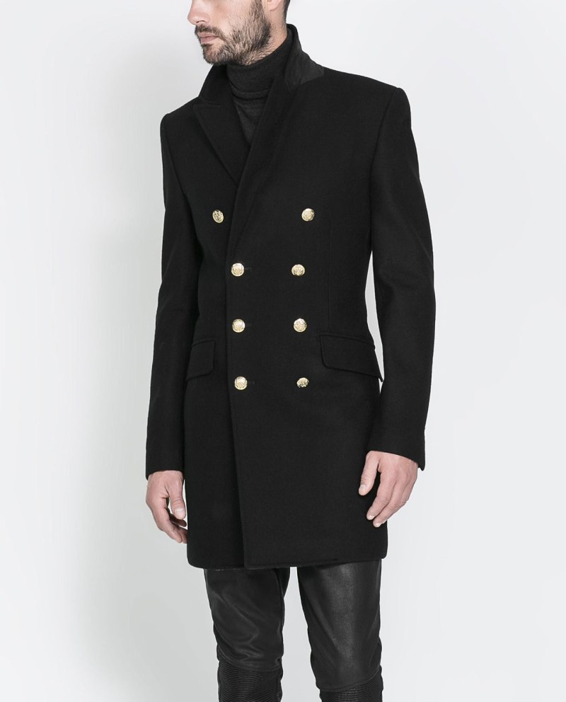 Пальто бушлат мужское Zara