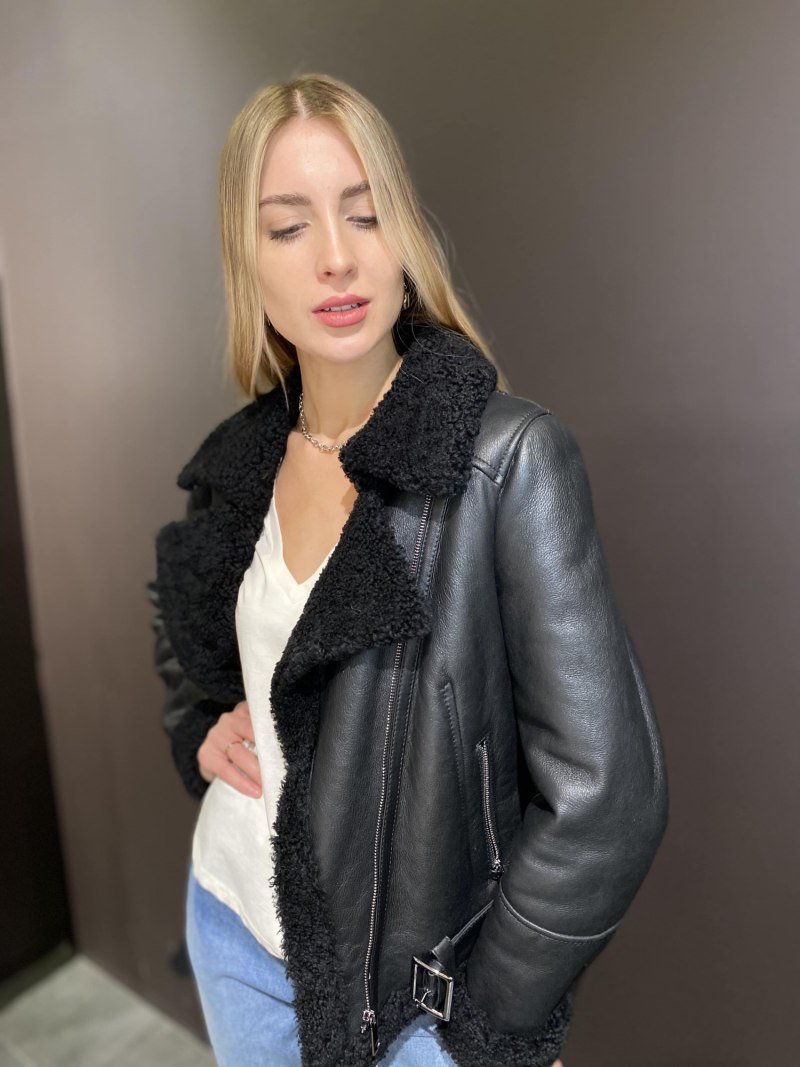 ASOS дубленка Авиатор
