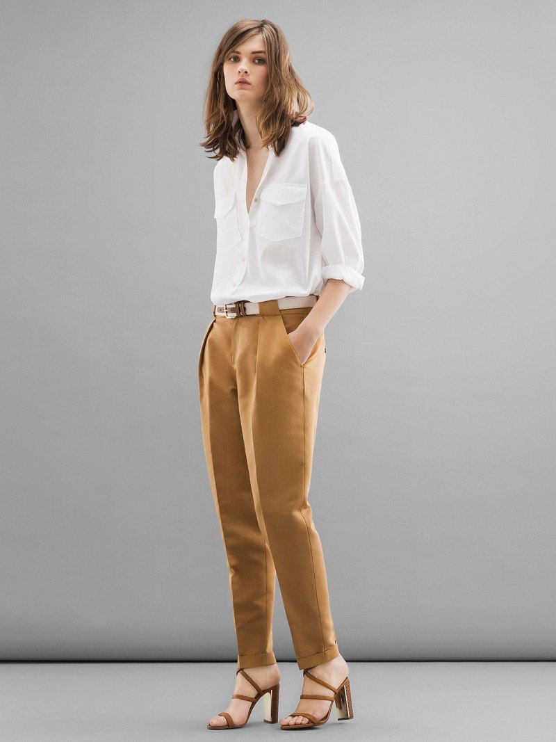 Льняные брюки massimo Dutti женские