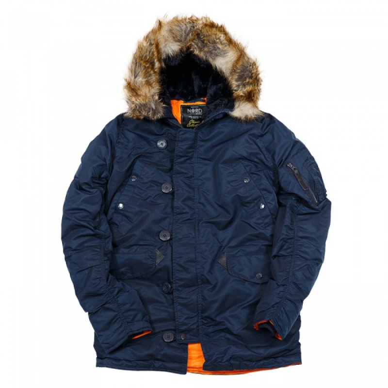 Куртка Аляска Apolloget tight Husky II Ink/Orange