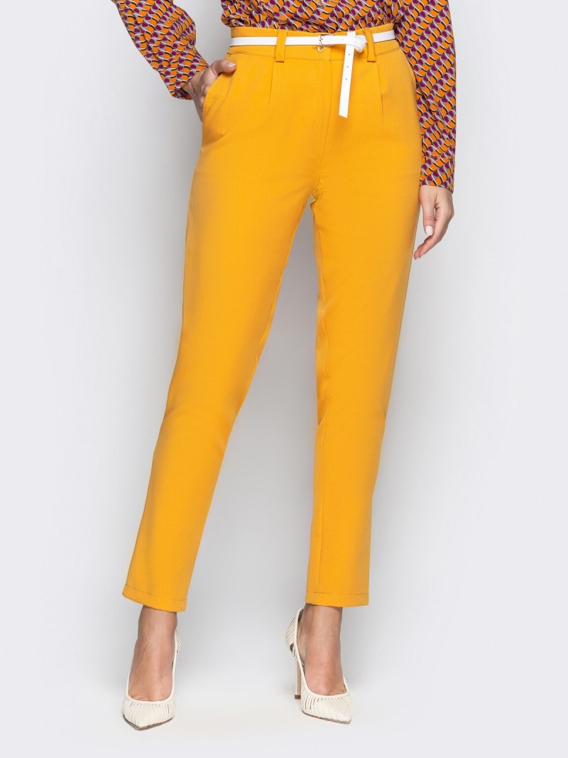 Zara оранжевые брюки