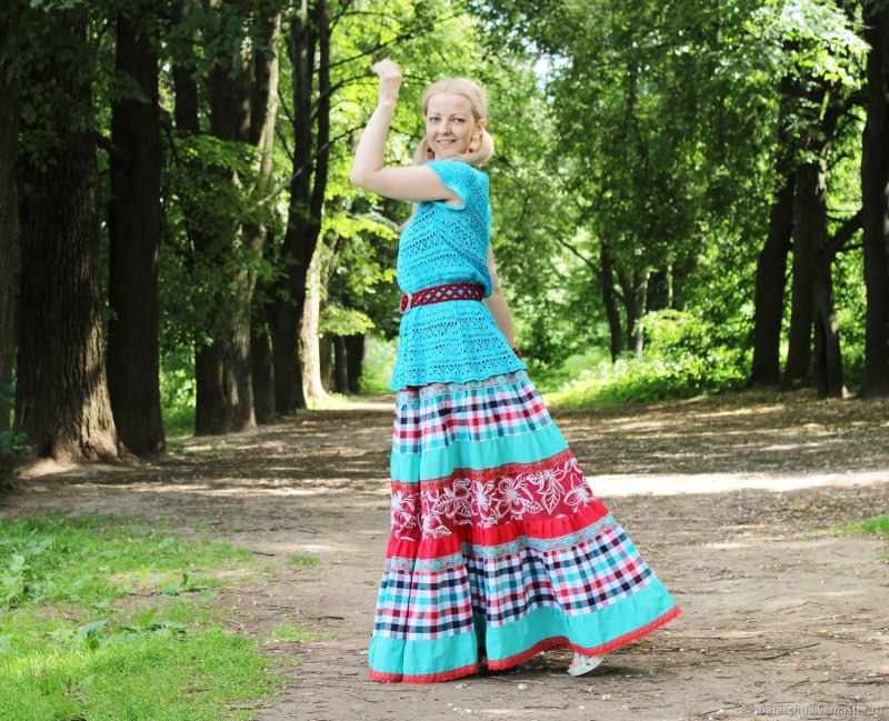 Длинная юбка для девочки 12 лет