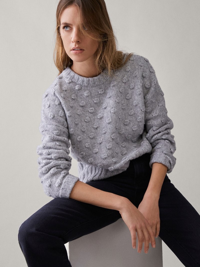Massimo Dutti серый свитер
