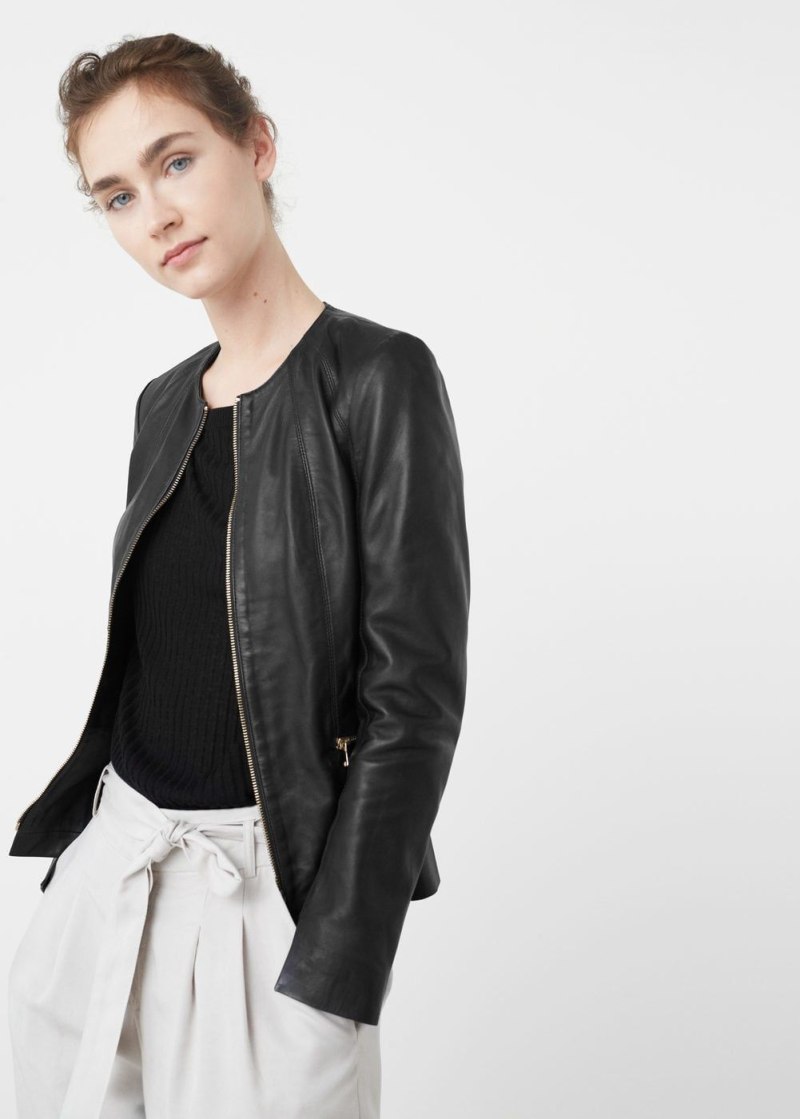 Mango Genuine Leather куртка