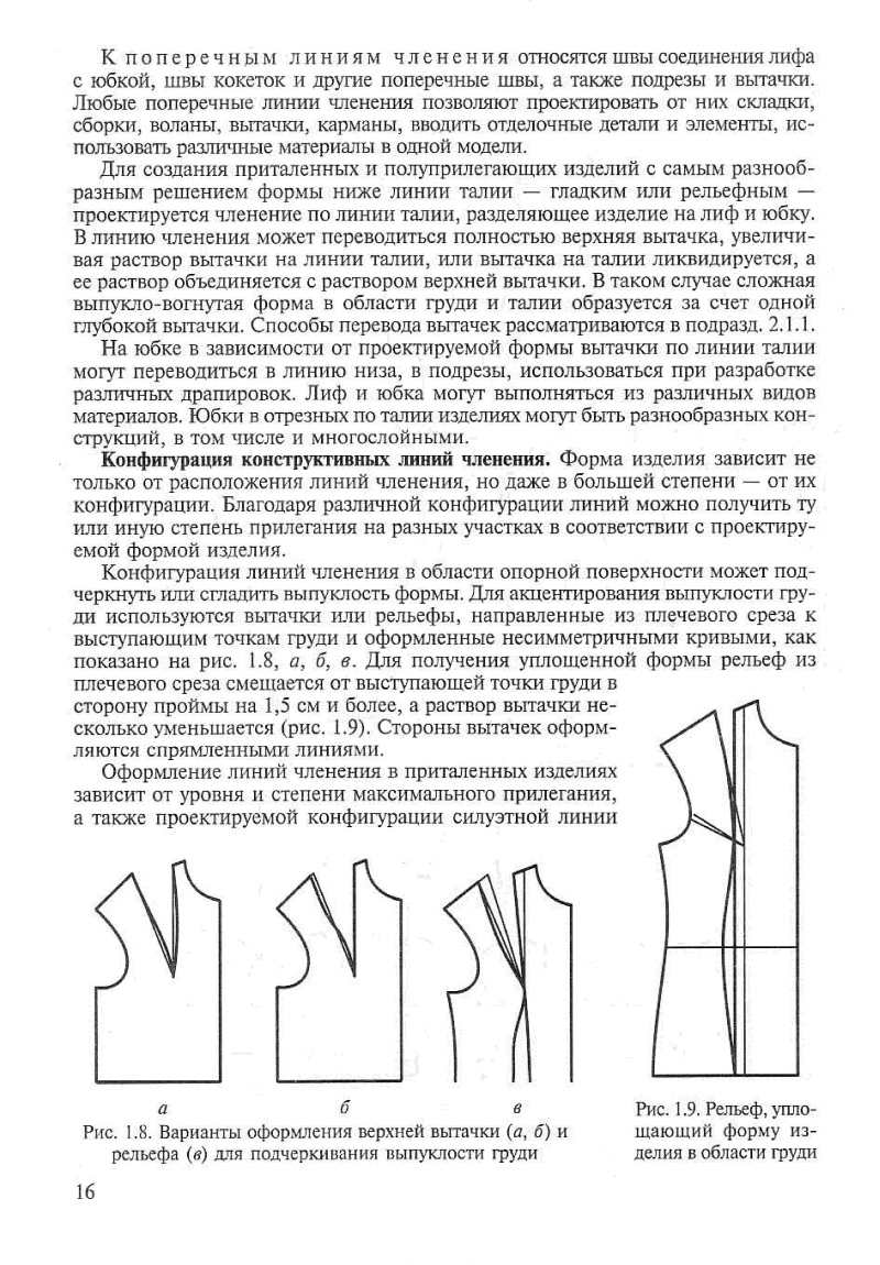 Вытачки на платье грудные