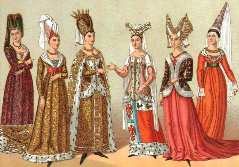 Костюм готического периода (XIII-XV ВВ.)