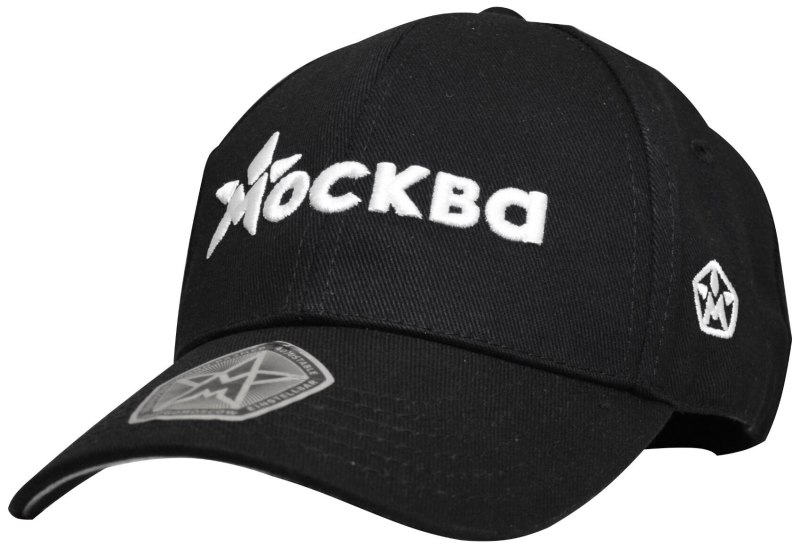 Бейсболка черная с логотипом
