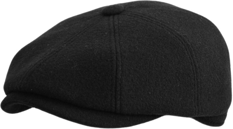 Кепка восьмиклинка черная 802 Black