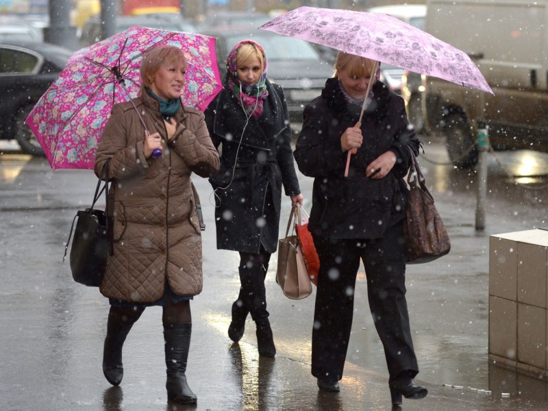 В Москве -одеться в январе