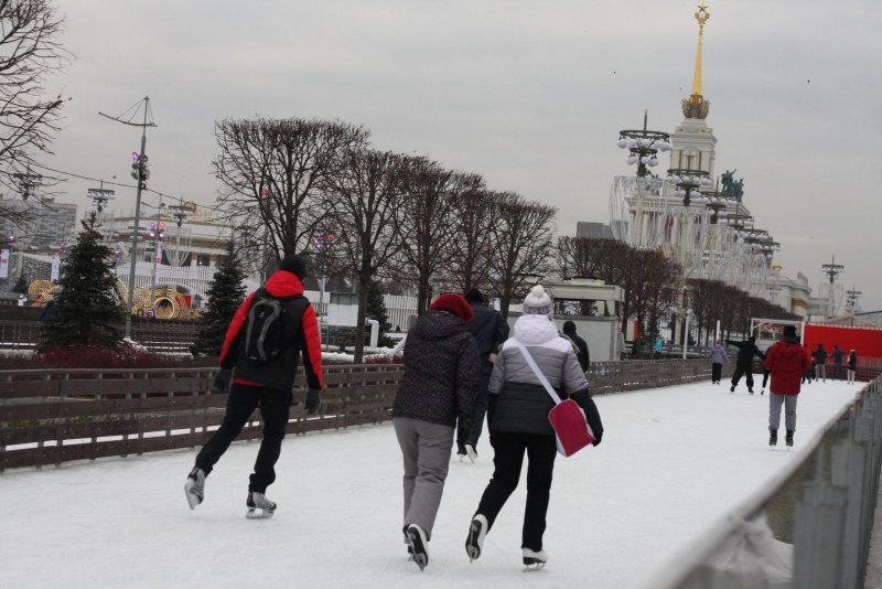 ВДНХ каток метро