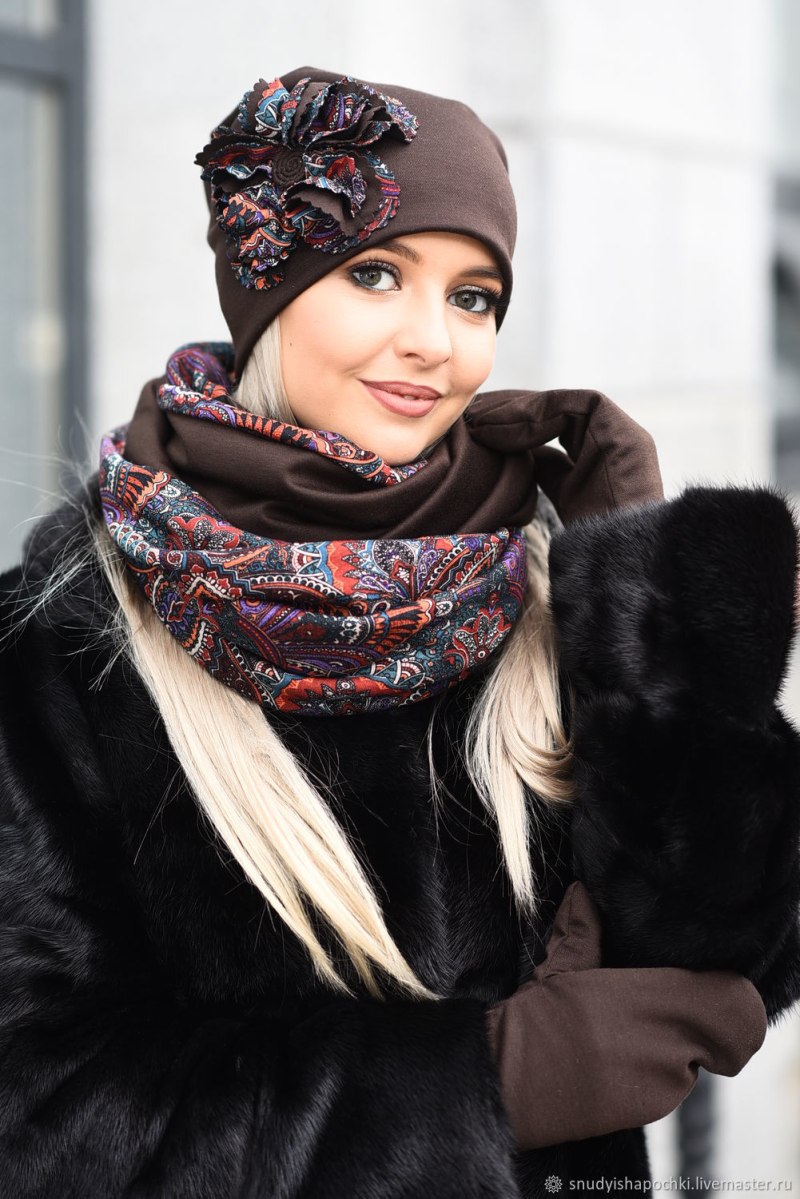 Шапка под розовую шубу