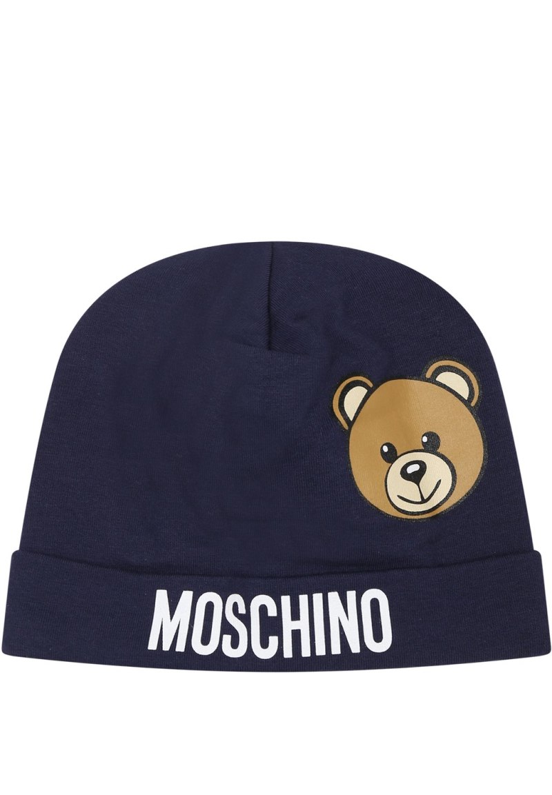 Moschino шапка с мишкой детская