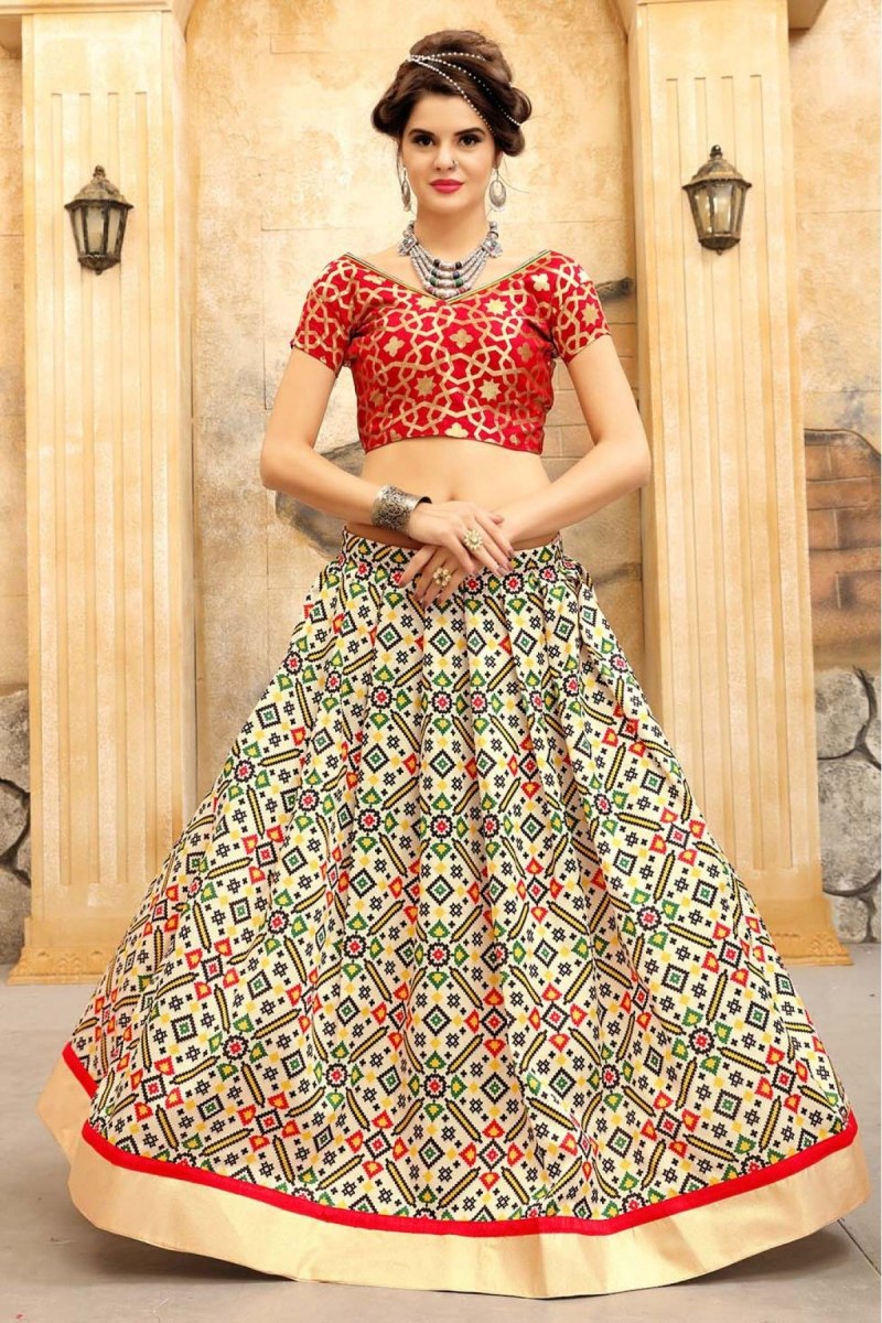 Choli Lehenga Cotton