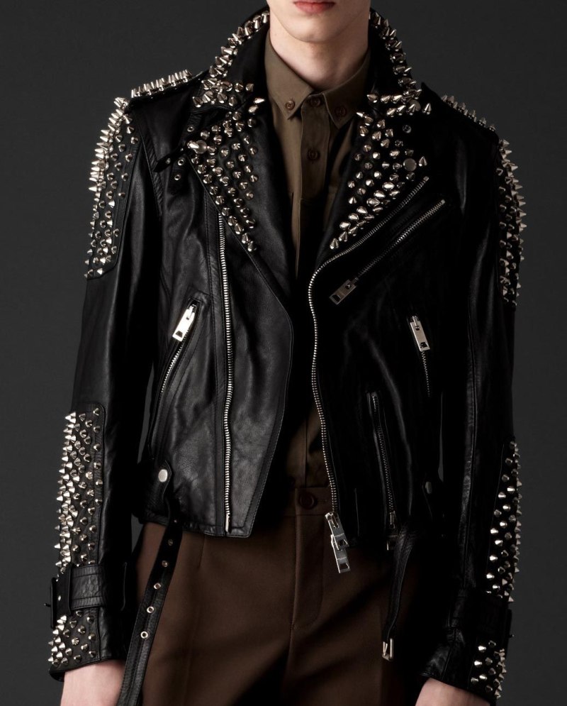 Leather Jacket studded Burberry