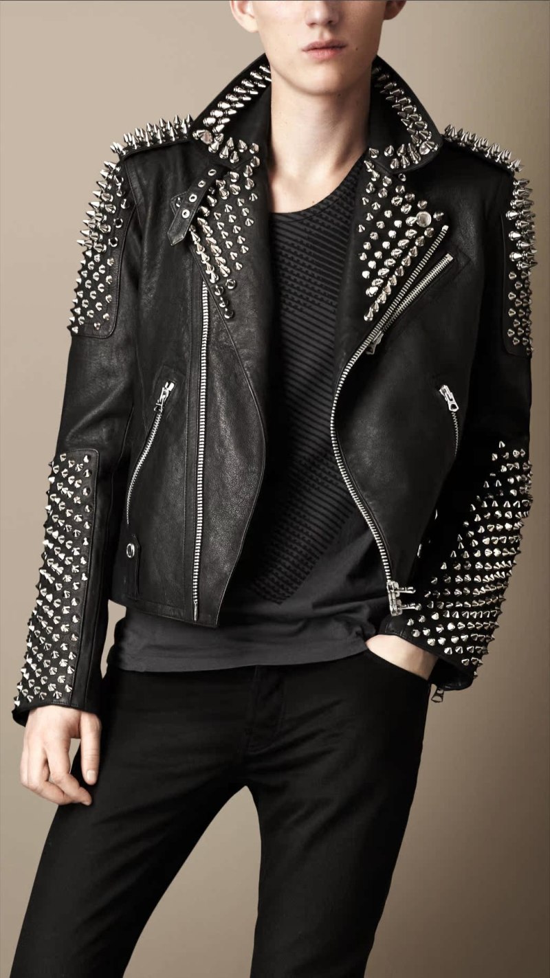 Leather Jacket studded Burberry