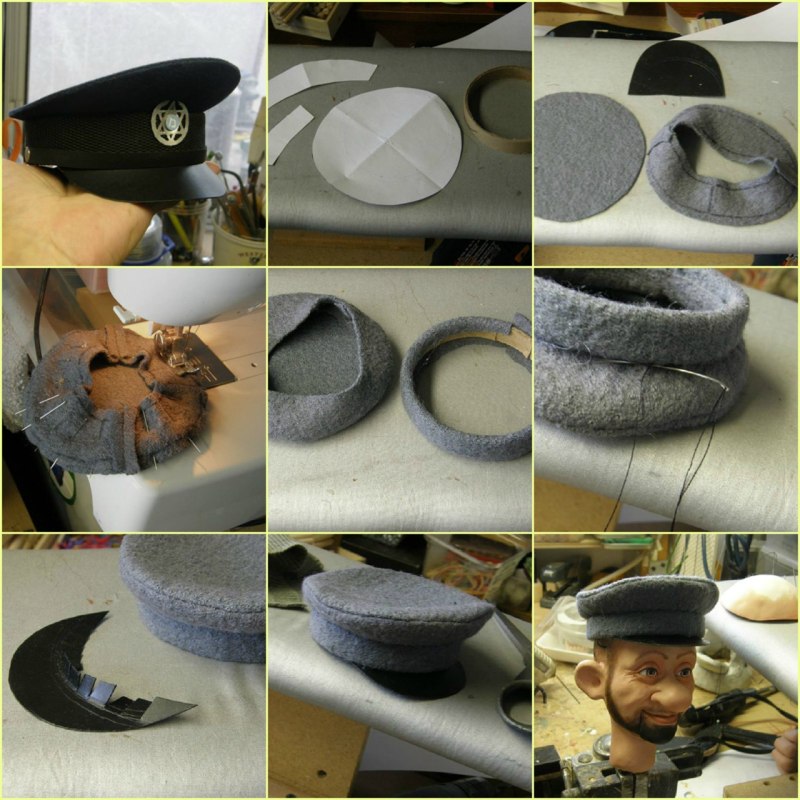 Военная фуражка из бумаги