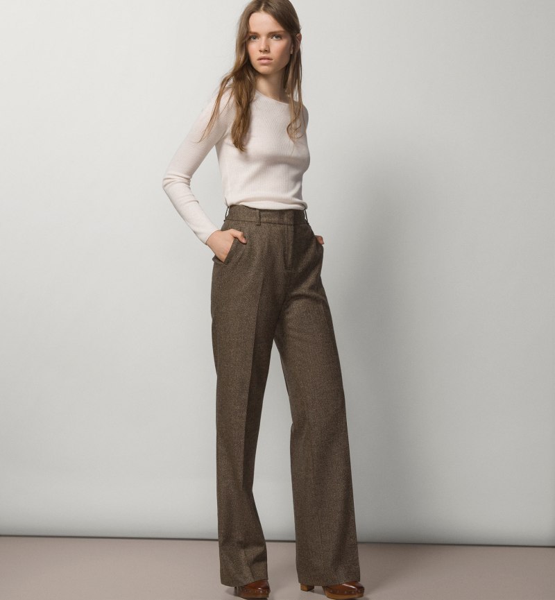 Брюки палаццо женские massimo Dutti
