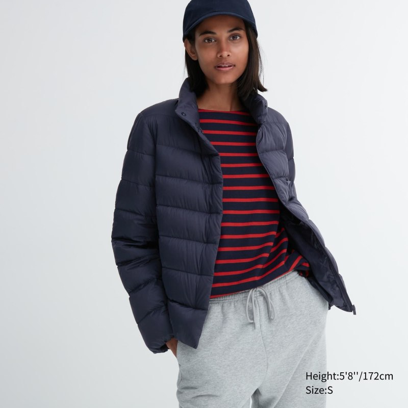 Куртка пуховик Uniqlo голубой
