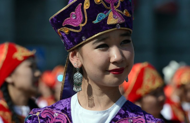 Кыргызский головной убор женский