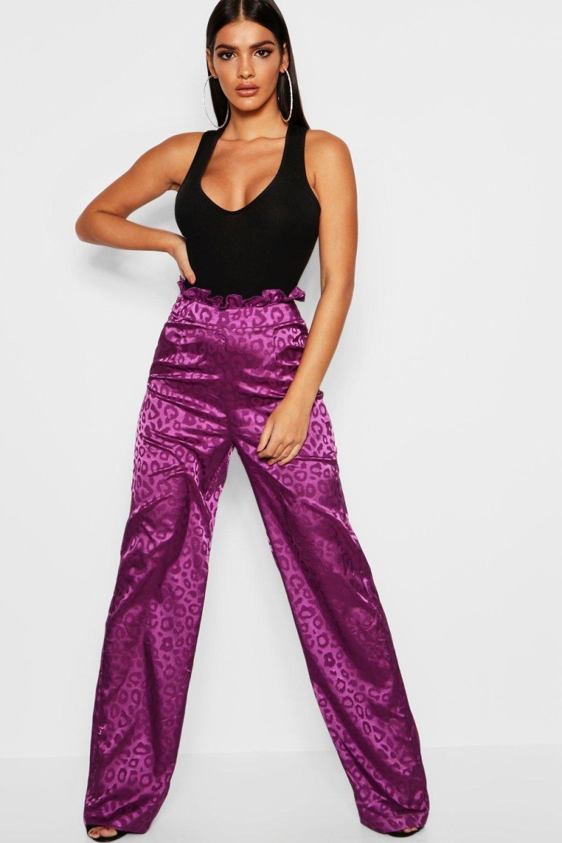 Boohoo атласные брюки палаццо