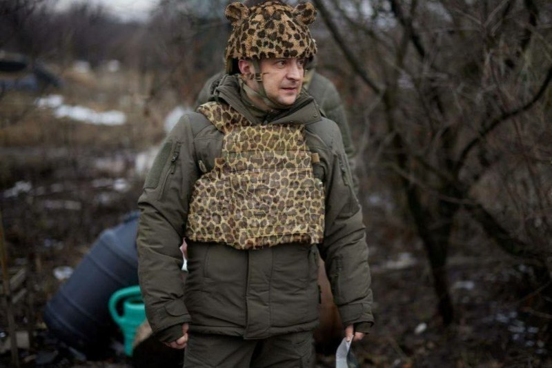 Зеленский в бронежилете