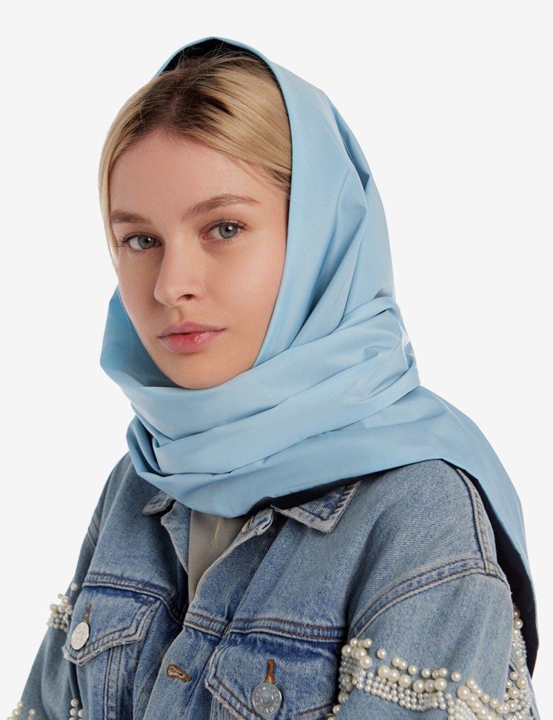 Косынка синяя