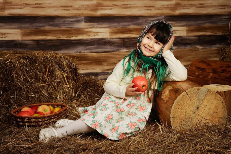 Фотосессия в русском народном стиле для детей