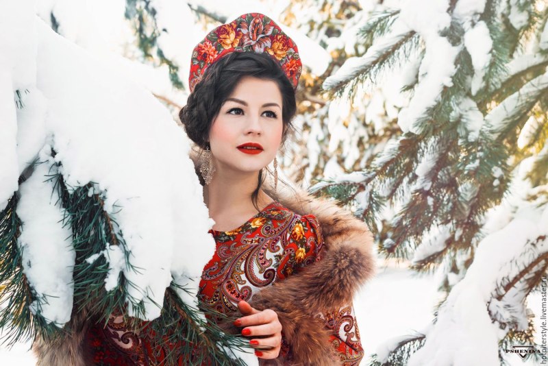 Фотосессия в русско народном стиле