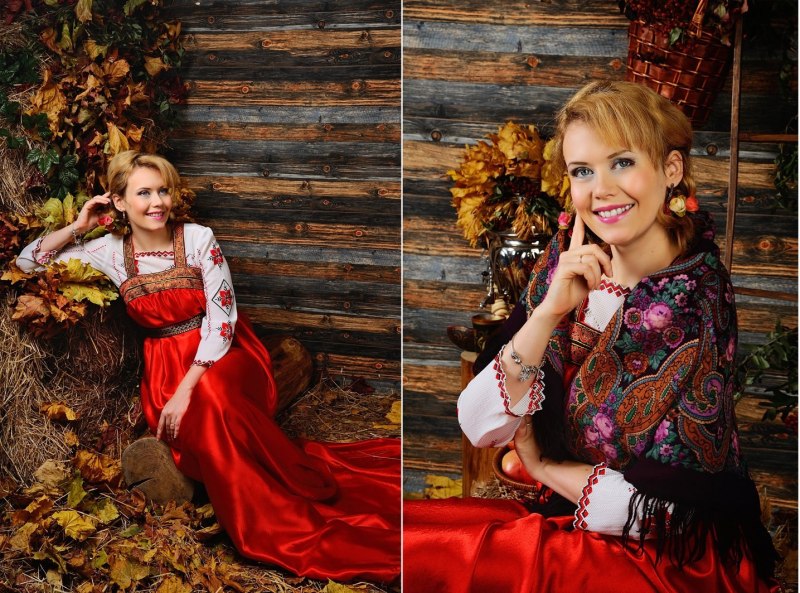 Фотосессия в русском стиле