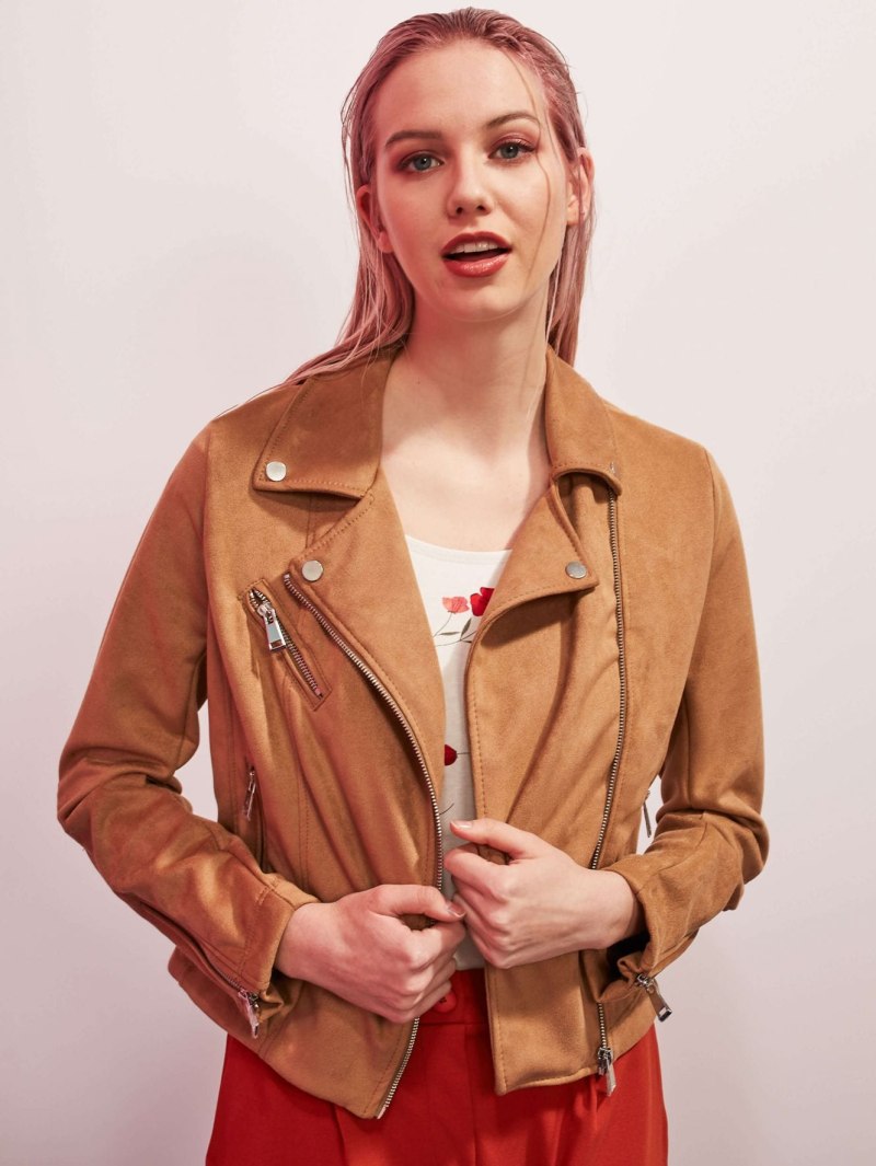 Замшевая косуха Zara