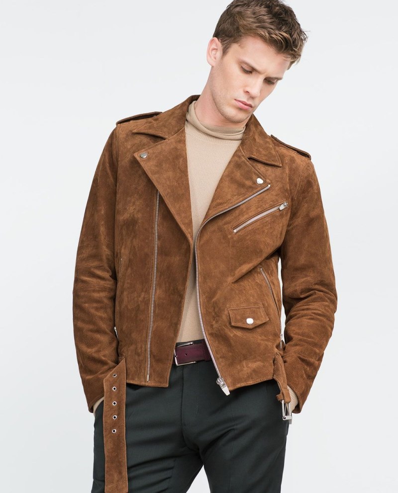 Кожаная Jacket мужская Zara