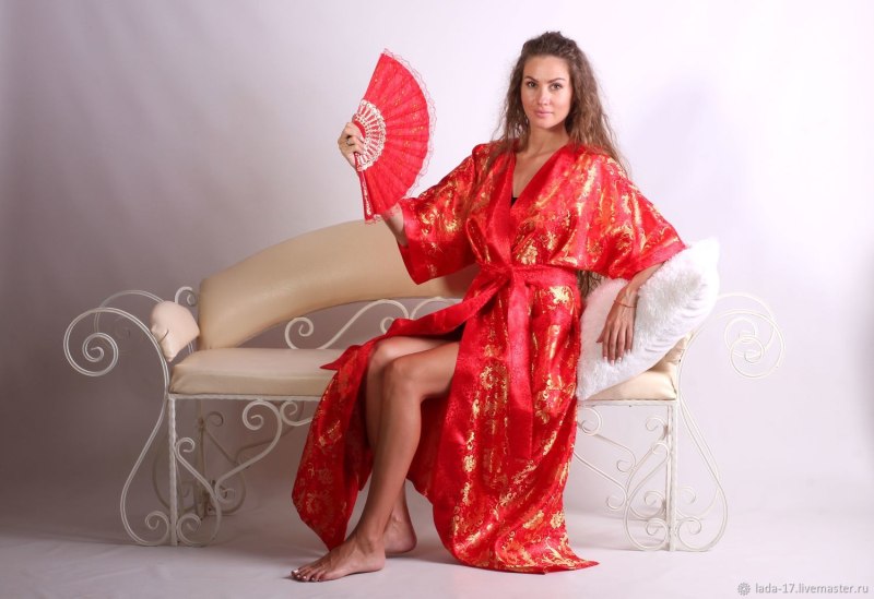 Золотой халат женский