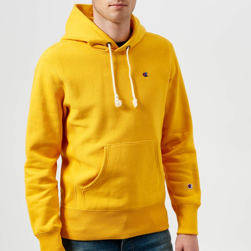Champion худи желтое